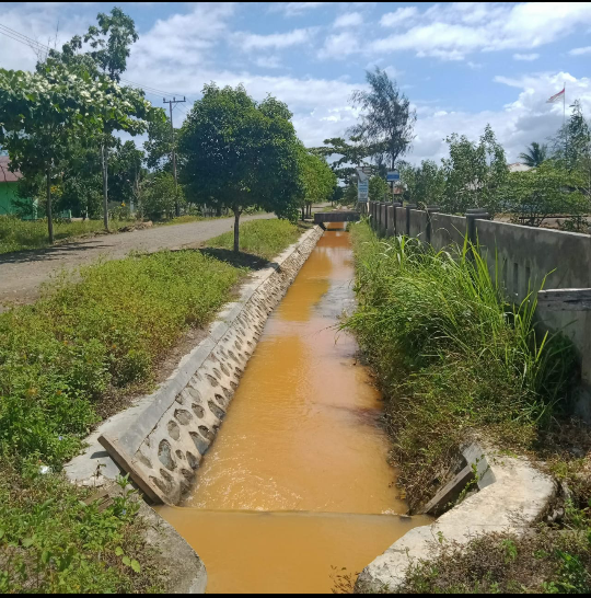 Foto: saluran irigasi di kabupaten Halmahera Tengah